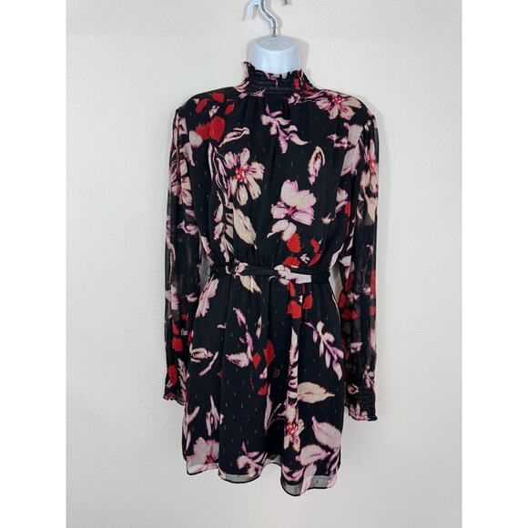 Sanctuary Floral Smocked Waist Mini Dress Size XS - Picture 1 of 6